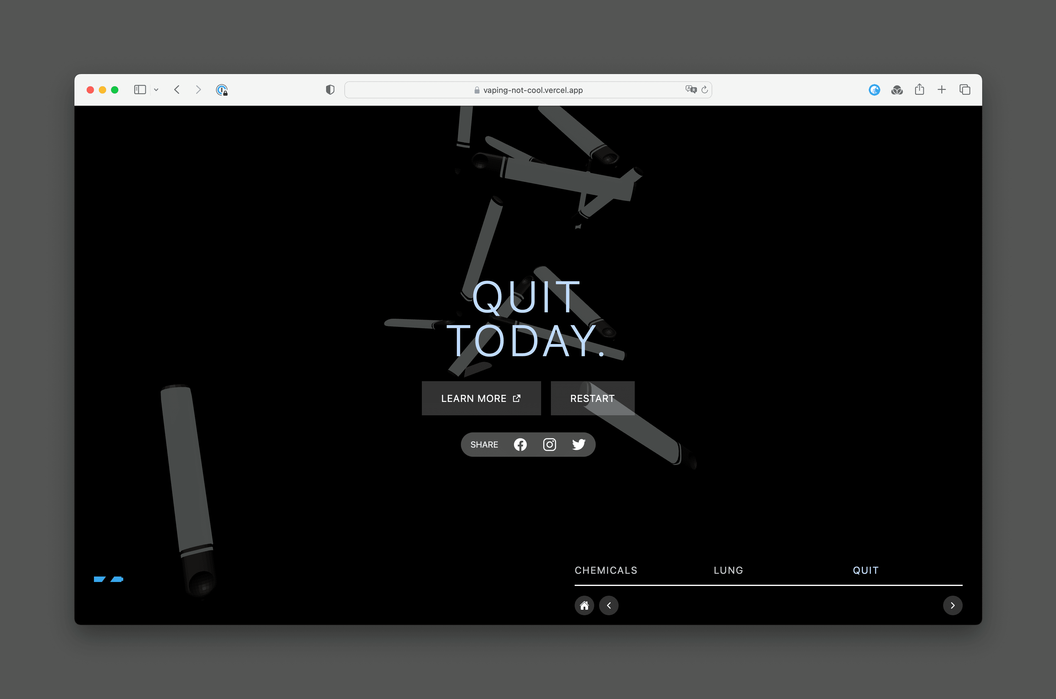 Vaping Not Cool cover image